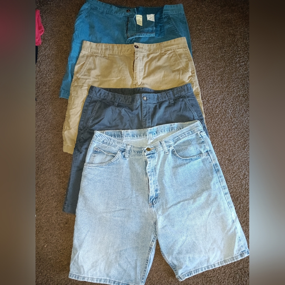 Multiples Gray Shorts Cotton Blend Casual